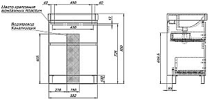 Тумба с раковиной Aquanet Вега 60 344121+329247 белая глянцевая для ванной в интернет-магазине Sanbest