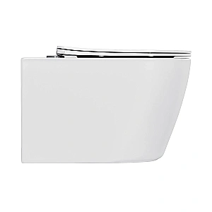 Унитаз подвесной Hansmann keramik ROUND TORNADO УНИ0010 безободковый, с крышкой микролифт, слив торнадо купить в интернет-магазине Sanbest