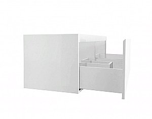 Тумба с раковиной подвесная Эстет Даллас 120 2 левая для ванной в интернет-магазине Sanbest