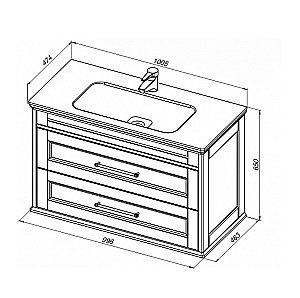 Тумба с раковиной Aquanet Бостон 100/Dreja Эйфория 100 белая матовая для ванной в интернет-магазине Sanbest