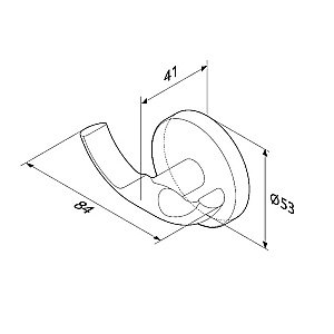 Крючок AM.PM X-Joy A85A35600 купить в интернет-магазине сантехники Sanbest