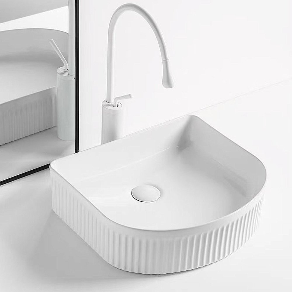 Раковина накладная RGW GS-40 80121040-01 белая купить в интернет-магазине Sanbest