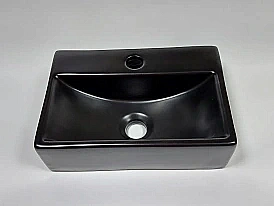 Раковина накладная CeramaLux N 36 9135-1MB черная матовая купить в интернет-магазине Sanbest