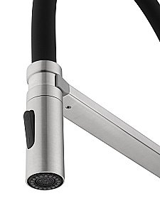 Смеситель для кухни с гибким изливом WONZON & WOGHAND, Брашированный никель (WW-88438003-BN) купить в интернет-магазине сантехники Sanbest