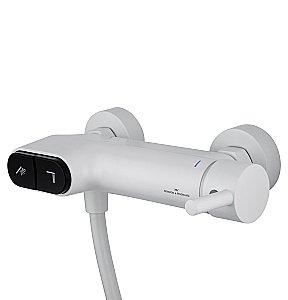 Смеситель для душа с встроенным изливом WONZON & WOGHAND MUSE Corno, Белый матовый (WW-A30902-MW) купить в интернет-магазине сантехники Sanbest