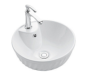 Раковина накладная Ceramalux N 40,5 9074 белая купить в интернет-магазине Sanbest