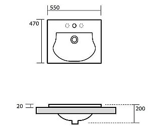 Раковина Kerasan Bentley 55 3942 bi*1 белая купить в интернет-магазине Sanbest