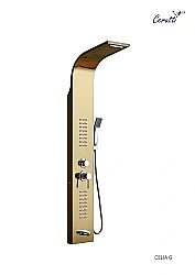 Душевая панель CeruttiSpa Celia G 10404 золото купить в интернет-магазине сантехники Sanbest