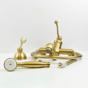 Смеситель для ванны PAINI Duomo 88PJ105 золото матовое купить в интернет-магазине сантехники Sanbest