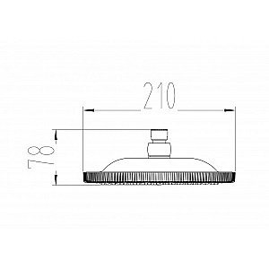 Верхний душ Milacio MC.001.BBR черная бронза купить в интернет-магазине сантехники Sanbest