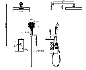 Душевая система Vincea Domus VSFW-5DM0CH хром купить в интернет-магазине сантехники Sanbest