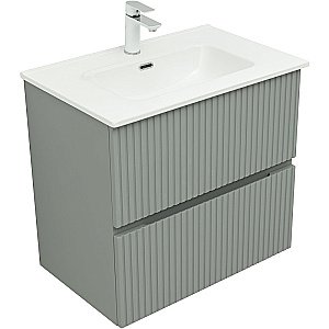 Тумба с раковиной Aquanet Джейн 70 313317 мисти грин для ванной в интернет-магазине Sanbest