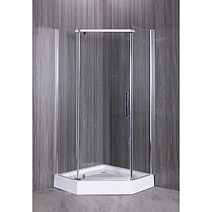 Душевой уголок Esbano ESR-8170 ESUGR8170 100х100 стекло прозрачное/профиль хром купить в интернет-магазине Sanbest