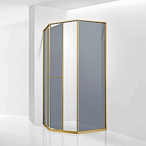 Душевой уголок RGW Stilvoll SV-82-Gb 80х120 стекло тонированное/профиль золото купить в интернет-магазине Sanbest