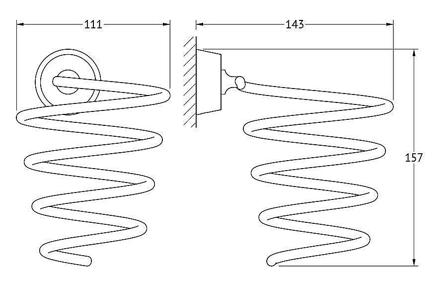 Держатель фена FBS Vizovice VIZ 080 купить в интернет-магазине сантехники Sanbest