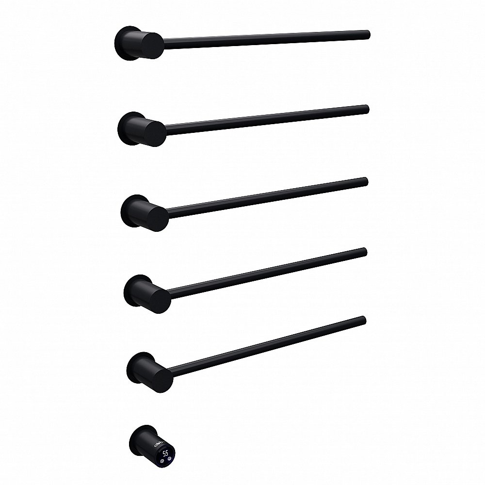 Полотенцесушитель электрический ABBER Charme AH4005MB черный матовый купить в интернет-магазине сантехники Sanbest