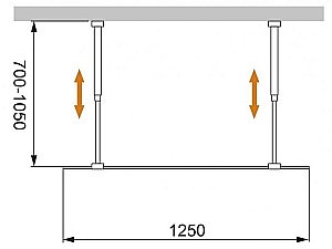 Душевое ограждение Cezares Liberta L-2-125 прозрачный/профиль черный купить в интернет-магазине Sanbest