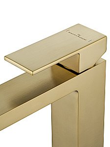 Смеситель для раковины WONZON & WOGHAND CUBE, Брашированное золото (WW-88139016-BG) купить в интернет-магазине сантехники Sanbest