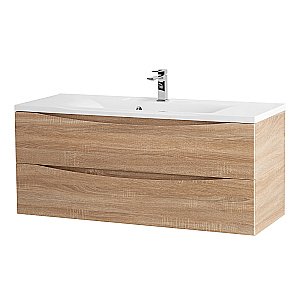Тумба с раковиной Belbagno MARINO 120 подвесная Rovere Bianco для ванной в интернет-магазине Sanbest