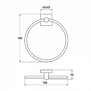 Полотенцедержатель IDDIS Edifice EDISBO0i51 купить в интернет-магазине сантехники Sanbest