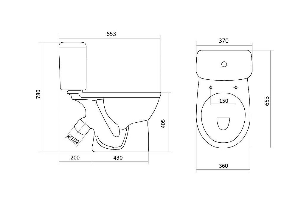 Унитаз-компакт Santek Бореаль 1WH302143 с бачком, с крышкой купить в интернет-магазине Sanbest