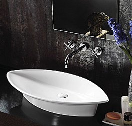 Раковина накладная Gid 80,5 TR 4048 51158 белая купить в интернет-магазине Sanbest