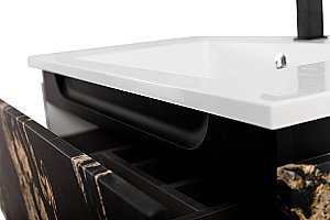 Нижняя тумба Cezares SLIDER-800-1C-PI-NF-P черный фьюжн для ванной в интернет-магазине сантехники Sanbest