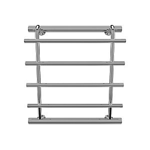 Полотенцесушитель водяной Terminus Каскад П4 500x500 с боковым подключением 500 купить в интернет-магазине сантехники Sanbest