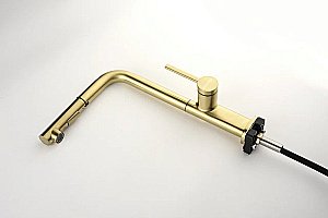 Смеситель для кухни Paulmark Neo Ne214419-LG  светлое золото купить в интернет-магазине сантехники Sanbest