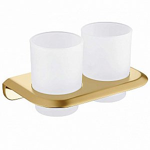 Стакан двойной для зубных щеток ABBER Nord AA1557G золото матовое купить в интернет-магазине сантехники Sanbest