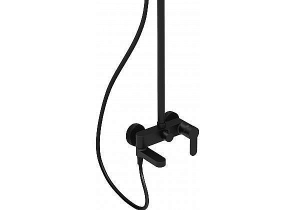 Душевая система Paffoni BLU ZCOL632NO черная матовая купить в интернет-магазине сантехники Sanbest