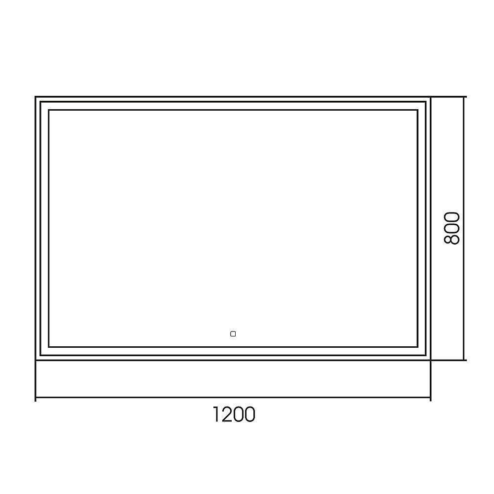 Зеркало ABBER See AG6115SL-1.2 120x80 в ванную от интернет-магазине сантехники Sanbest