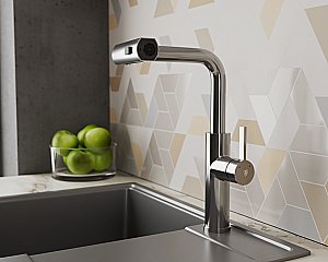 Смеситель для кухни Rush Tinos TI3732-18 сатин купить в интернет-магазине сантехники Sanbest