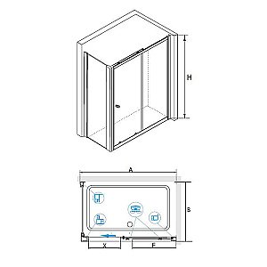 Душевая система RGW Shower Panels SP-6143-01 50140801-01 хром купить в интернет-магазине сантехники Sanbest