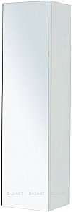 Шкаф-пенал с зеркалом De Aqua Ариетта New 265587 40 белый матовый для ванной в интернет-магазине сантехники Sanbest