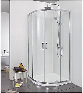 Душевой уголок Aquanet Alfa NAA2142 90x90 R550 стекло прозрачное/профиль хром купить в интернет-магазине Sanbest