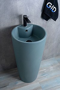 Раковина напольная Gid Autonomo 40 Nb131gm 81116 зеленый хаки купить в интернет-магазине Sanbest