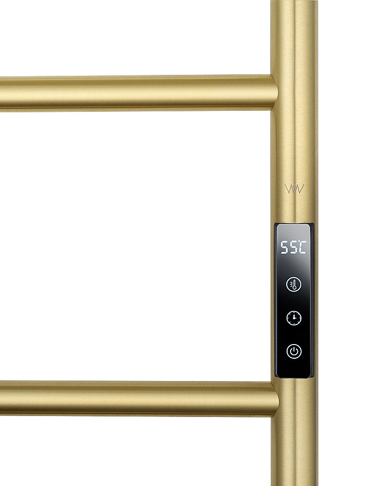 Полотенцесушитель электрический WONZON & WOGHAND WISMAR, Брашированное золото (WW-AL202-BG) купить в интернет-магазине сантехники Sanbest