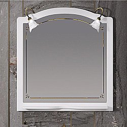 Зеркало Опадирис Лоренцо 100 00-00007041 белый матовый в ванную от интернет-магазине сантехники Sanbest