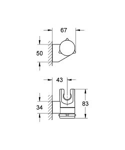 Держатель ручного душа Grohe Relexa 28623000 купить в интернет-магазине сантехники Sanbest