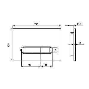 Кнопка для инсталляции Iddis Unifix UNI01WBi77 купить в интернет-магазине сантехники Sanbest