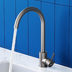 Смеситель для кухни Dorff Logic D3000000 сталь купить в интернет-магазине сантехники Sanbest