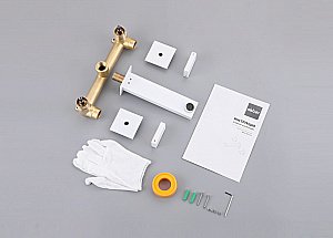 Смеситель для раковины ABBER Daheim AF82122W белый матовый купить в интернет-магазине сантехники Sanbest