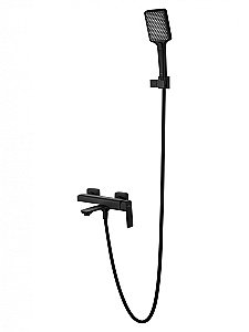 Смеситель для ванны с душем WONZON & WOGHAND DIAMOND, Черный матовый (WW-88639011-MB) купить в интернет-магазине сантехники Sanbest