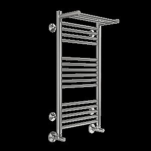 Полотенцесушитель водяной с полочкой Terminus Аврора П16 400х800 купить в интернет-магазине сантехники Sanbest