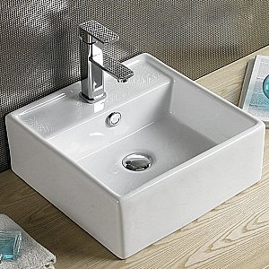 Раковина Melana 7063B-805 белая купить в интернет-магазине Sanbest