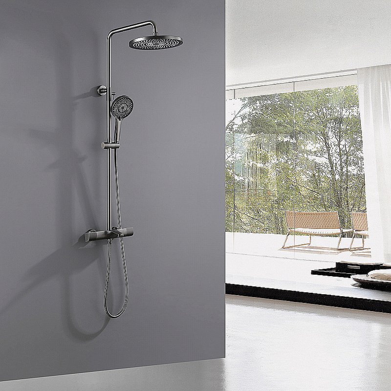 Душевая система Abber Thermostat AF8516NG никель купить в интернет-магазине сантехники Sanbest