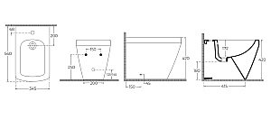 Биде напольное ISVEA PRISSIMO 10PO42001 белый купить в интернет-магазине Sanbest