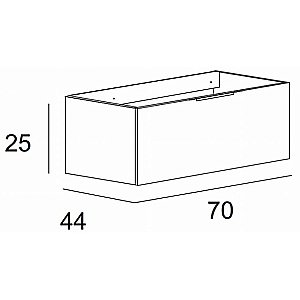 Тумба с раковиной Cezares Premium Plisse 71 Bianco opaco для ванной в интернет-магазине Sanbest