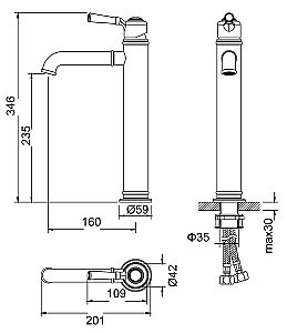 Смеситель для раковины Timo Arisa 5311/02F купить в интернет-магазине сантехники Sanbest